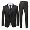Men's Color Matching 3pcs Suit Up To 4XL In 8 Colors!