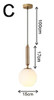 Nordic Glass Ball Pendant Lights