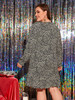 Plus Leopard Print Ruffle Hem Dress Without Belted