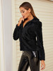 Collar Zipper Front Solid Jacket