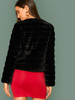 Open Front Faux Fur Coat