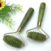 Double Green Jade Roller Facial Roller - Face Neck Lift