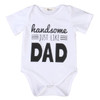 newborn Cotton baby dad onesie baby Rompers Girls Boys Clothes baby boy clothing set