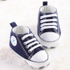 Newborn canvas baby shoes toddler girls boys Moccasins soft sole Classic Sports Sneakers brand Football Shoes for first walker
