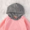 Newborn Baby Girls Clothes Set Cotton Long Sleeve Hooded Coat Tops Hoodies Flower Pants 2Pcs Baby Girl Clothing Outfits Set