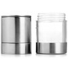 2Pcs Stainless Steel Manual Salt Pepper Mill Grinder Seasoning Home Kitchen Tools Grinding for Cooking Meat Restaurants