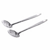 2Pcs Stainless Steel Large Soup Spoon Ladle Skimmer Colander Filter Kitchen Tool #20/8