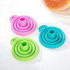 2pcs Silicone Foldable Collapsible Style Funnel Hopper kitchen tools kitchen gadgets accessories cooking tools cozinha