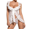 2pcs Sexy Women Lady Lace Lingerie Babydoll Chemise Dress Ladies Sleepwear Set