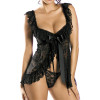 2pcs Sexy Women Lady Lace Lingerie Babydoll Chemise Dress Ladies Sleepwear Set