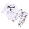 2Pcs Newborn Baby Clothing Cute Toddler Baby Infant Unicorn Romper + Long Pants Outfits Clothes Set