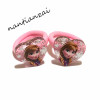 2PCS Girls Cartoon Hair Accessories Elsa Anna Princess Hair bands Acrylic Hair rope Hair ring Children Head wear Party Gifts