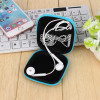 2Pcs Headphones Earphone Cable Earbuds Storage Hard Case Carrying Pouch bag SD Card Hold box