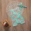 2Pcs Floral set 2017 Summer Baby Girls Jumpsuit Sleeveless Floral Romper Clothes Outfit 2Pcs Floral set 2017 Summer Baby Girls Jumpsuit Sleeveless Floral Romper Clothes Outfit