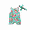 2Pcs Floral set 2017 Summer Baby Girls Jumpsuit Sleeveless Floral Romper Clothes Outfit 2Pcs Floral set 2017 Summer Baby Girls Jumpsuit Sleeveless Floral Romper Clothes Outfit