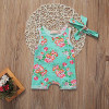 2Pcs Floral set 2017 Summer Baby Girls Jumpsuit Sleeveless Floral Romper Clothes Outfit 2Pcs Floral set 2017 Summer Baby Girls Jumpsuit Sleeveless Floral Romper Clothes Outfit