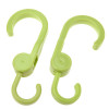 2pcs Baby Stroller Rotatable Hook Stroller Shopping Hook Clips Pram Accessories Double Hung Hook For Cart Carriages Wheelchairs