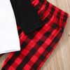 2pcs baby set Xmas newborn baby boy girl clothes autumn long sleeve deer T-shirt+long plaid pants christmas baby clothes set