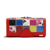 Qianxilu Brand Fashion Women Wallet Genuine Leather Patchwork Purse Female Long Design 2016