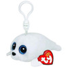 Pyoopeo Ty Beanie Boos 4" 10cm Icy Seal Clip Keychain Clip Keychain Plush Stuffed Animal Collectible Doll Toy