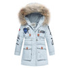 Dosoma Girls Winter Jacket Snowsuit Children's Duck Down Coats Boys Outerwear Faux Fur Collar Hooded Baby Parka Kids Clothes