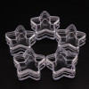 DONYAMY 5g five pointed star cream jar 5cc cosmetic container plastic bottle sample jar Free shipping 12pcs/lot