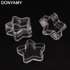 DONYAMY 5g five pointed star cream jar 5cc cosmetic container plastic bottle sample jar Free shipping 12pcs/lot