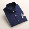 Dioufond Women School Shirt White Blue Tops Ladies Blouses Long Sleeve Shirt Female Office Top Pocket With Cat Embroidery