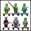 6Pcs/Set Turtle Leonardo Raphael Michelangelo Donatello Model Building Block Toys BELA Brinquedos For Children Compatible Legoe