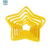 6pcs/set Star Shaped plastic Cake mold cookie cutter biscuit stamp fondant cake decorating tools