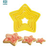 6pcs/set Star Shaped plastic Cake mold cookie cutter biscuit stamp fondant cake decorating tools