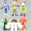 6pcs/Set Hot Cartoon Ben 10 PVC Figure Set Toy Ben10 Action Toy Figures Gift 6.5-9.5cm