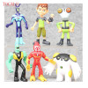6pcs/Set Hot Cartoon Ben 10 PVC Figure Set Toy Ben10 Action Toy Figures Gift 6.5-9.5cm