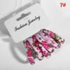 6PCS/Set Cotton Print Kids Hair Ropes High Elastic Hair Bands Fashion Accessories Hair Band Accessories