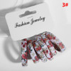 6PCS/Set Cotton Print Kids Hair Ropes High Elastic Hair Bands Fashion Accessories Hair Band Accessories