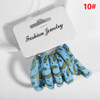 6PCS/Set Cotton Print Kids Hair Ropes High Elastic Hair Bands Fashion Accessories Hair Band Accessories