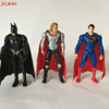 6Pcs/Lot The Avengers figures super hero toy doll baby hulk Captain America superman batman thor Iron man