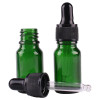 6pcs 10ml Green Glass Dropper Bottles with Pipette Empty Perfumes Bottles Liquid Jars vials