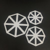 3Pcs/set Triangle Flag Cutter Mold Cake Side Sugarcraft Fondant Cake Decorating Christmas Cake Decorating Tools Tool A1183