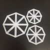3Pcs/set Triangle Flag Cutter Mold Cake Side Sugarcraft Fondant Cake Decorating Christmas Cake Decorating Tools Tool A1183