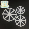 3Pcs/set Triangle Flag Cutter Mold Cake Side Sugarcraft Fondant Cake Decorating Christmas Cake Decorating Tools Tool A1183