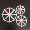 3Pcs/set Triangle Flag Cutter Mold Cake Side Sugarcraft Fondant Cake Decorating Christmas Cake Decorating Tools Tool A1183