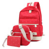 3pcs/set Canvas Printing Backpack Women School Bags for Teenage Girl's Casual Travel Bags Cute Rucksack Vintage Women Backpacks