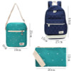 3pcs/set Canvas Printing Backpack Women School Bags for Teenage Girl's Casual Travel Bags Cute Rucksack Vintage Women Backpacks