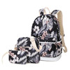 3pcs/Set Backpack Women Floral Printing Backpack Canvas Bookbags School Backpacks Bags for Teenage girls Bagpack Backbag