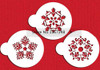 3pcs/lot Christmas Snowflakes Cookie Mold Stencil Cupcake Molds For Cookies Form For Cake Cookies Mould Baking &amp; Pastry Tools