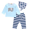 3pcs suit baby boy clothes newborn Baby Boy Girl Kids Elephant Romper +Striped pant +hat Outfits Clothing Set