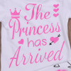 3PCS Set Newborn Clothes The Princess Has Arrived Baby Girl Long Sleeve Bodysuit Tops+Pant Legging Hat Outfit Kid Clothing 0-24M