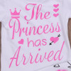 3PCS Set Newborn Clothes The Princess Has Arrived Baby Girl Long Sleeve Bodysuit Tops+Pant Legging Hat Outfit Kid Clothing 0-24M