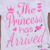 3PCS Set Newborn Clothes The Princess Has Arrived Baby Girl Long Sleeve Bodysuit Tops+Pant Legging Hat Outfit Kid Clothing 0-24M